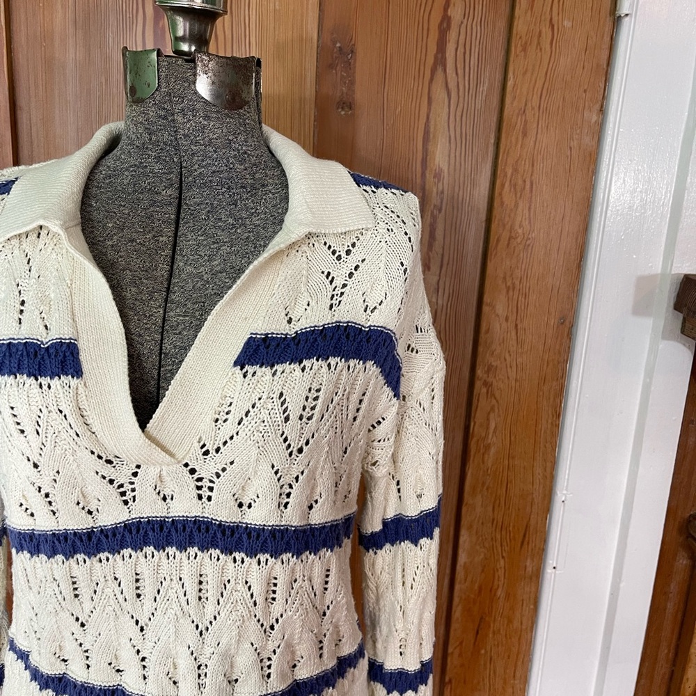 Universal Thread Collard Cropped Knit Sweater ~ S… - image 4